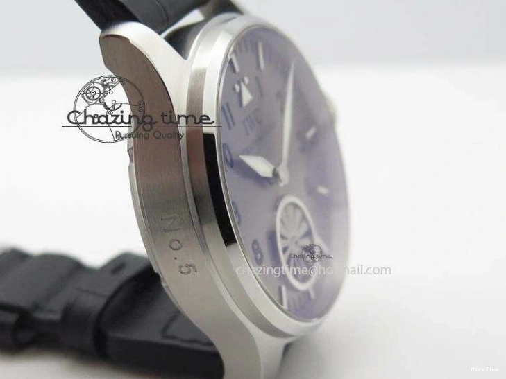 MIROTIME 0429 Compact Big Pilot “Markus Buhler” IW5003 Turbine V6F Best Edition Grey Dial On Leather Strap A 7314